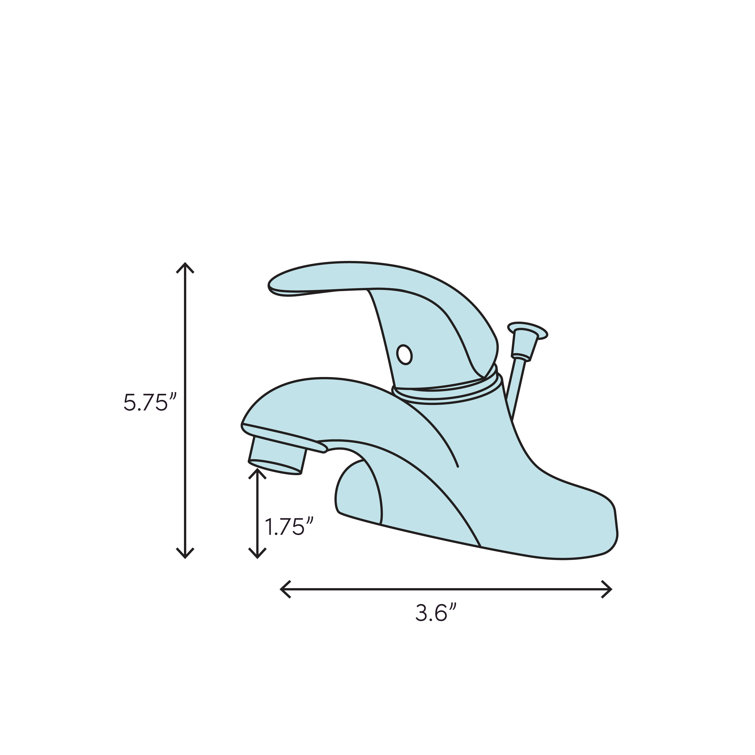 64621 Moen Chateau Single Knob Handle Centerset Bathroom Faucet Wayfair